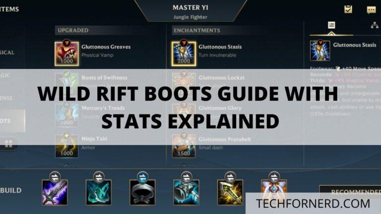 Wild Rift Boots Guide