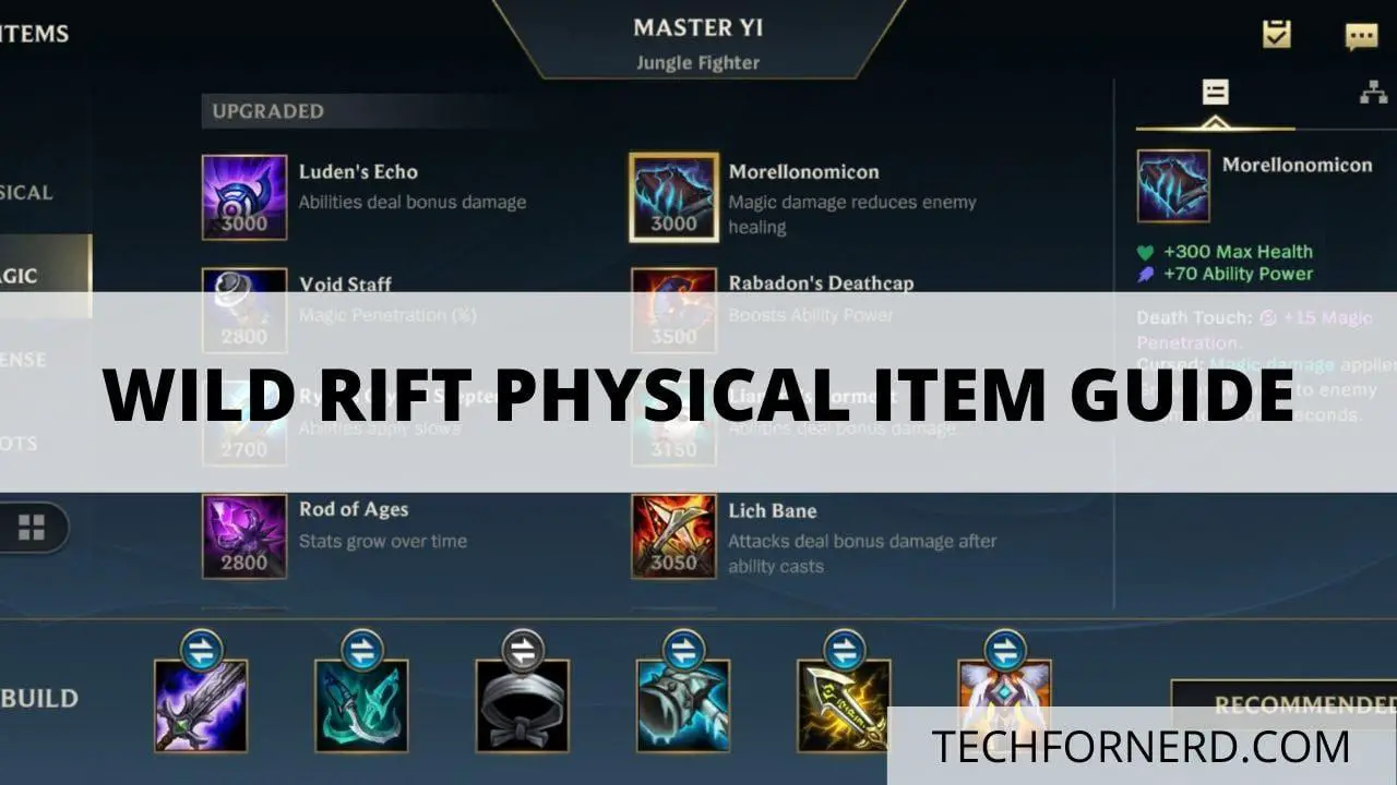 Wild Rift Physical Item guide