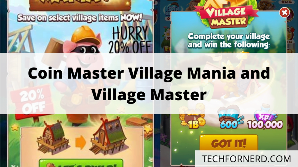 Coin Master Village Mania and Village Master Event TECHFORNERD