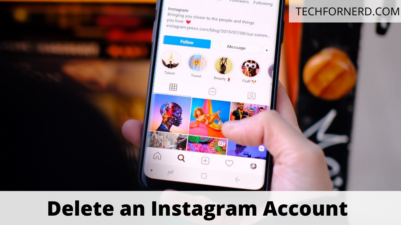 How to delete an Instagram account on iPhone and iPAD? - TECHFORNERD