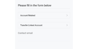 FILL THE ACCOUNT TRANSFER FORM