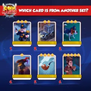 COIN MASTER RARE CARDS SET