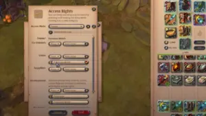 PREMISSION SETTINGS FOR PERSONAL ISLAND