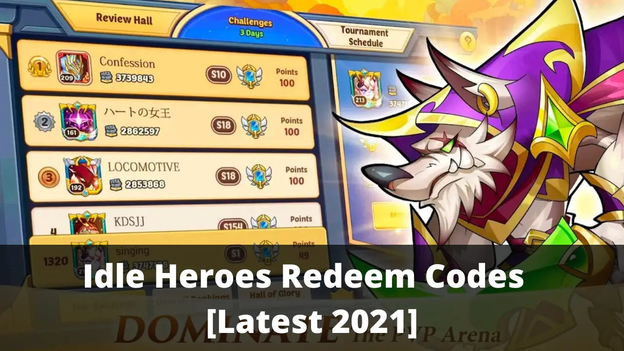 Idle Heroes Redeem Codes CD Key [Latest 2022] - Tech for ...