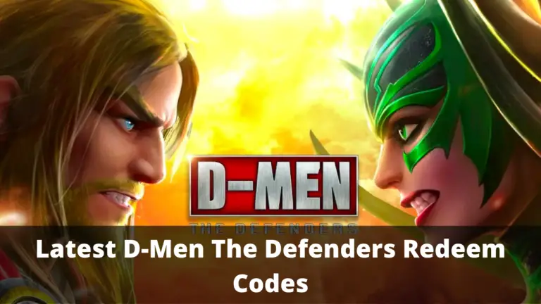 D-Men The Defenders Redeem Codes
