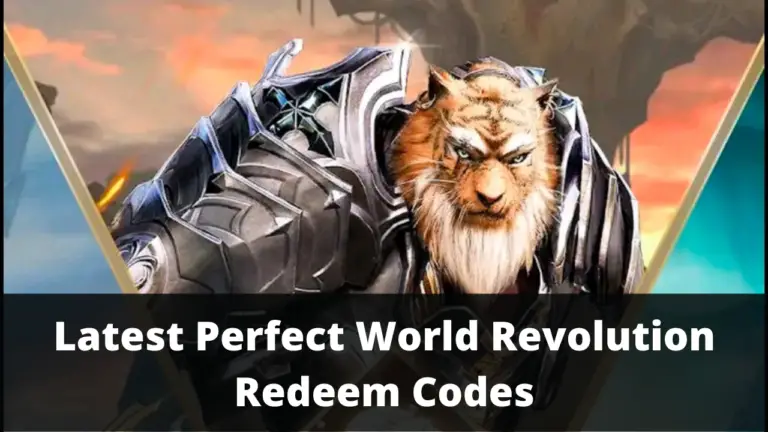 Perfect World Revolution Redeem Codes