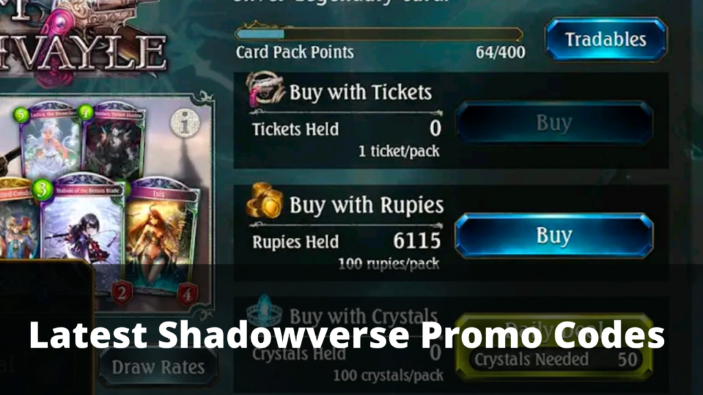 Shadowverse Promo Codes