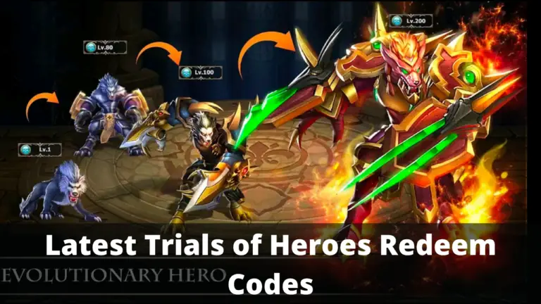 Trials of Heroes Redeem Codes