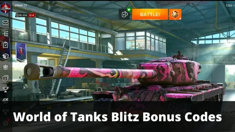 World of Tanks Blitz Bonus Codes