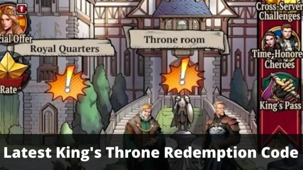 King's Throne Redemption Code