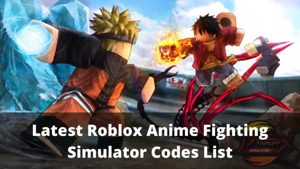 Roblox Anime Fighting Simulator Codes