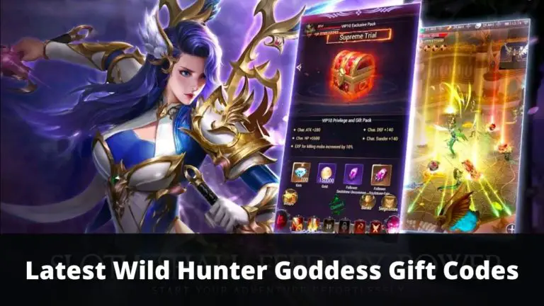 Latest Wild Hunter Goddess Gift Codes
