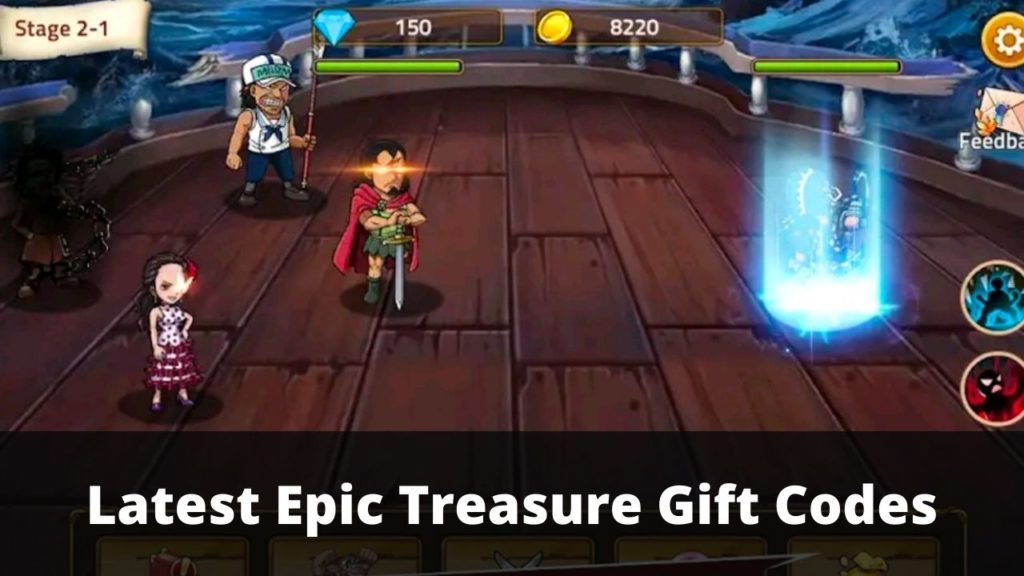 Epic Treasure Gift Codes