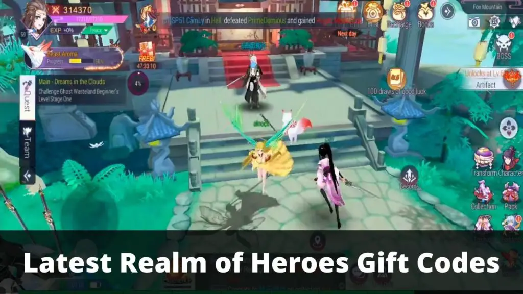 Realm of Heroes Gift Codes