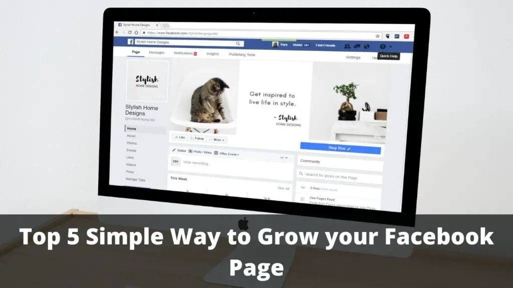 Top 5 Simple Way to Grow your Facebook Page