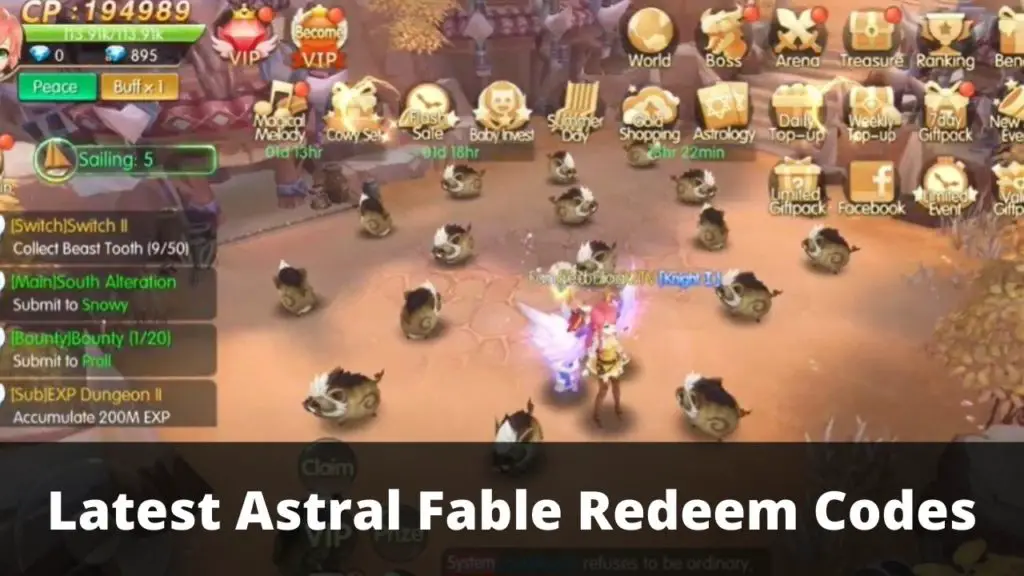 Astral Fable Redeem Codes