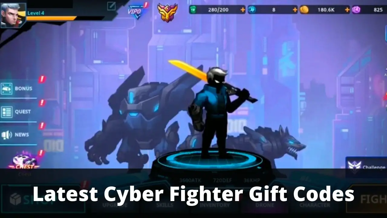 Cyber Fighter Gift Codes