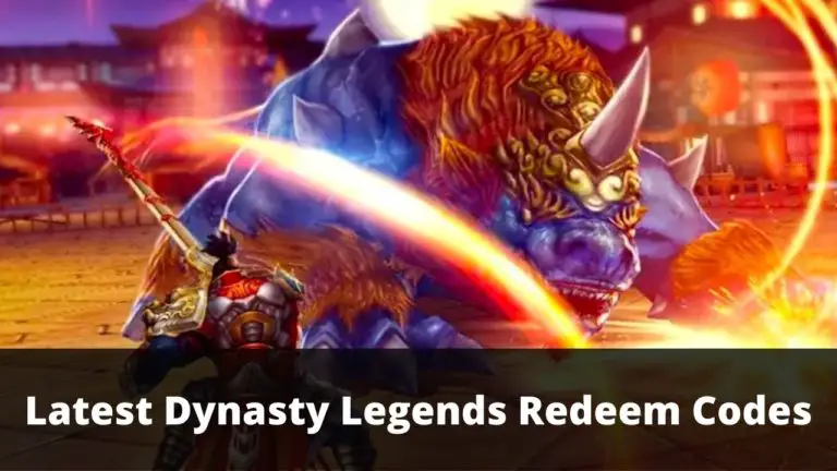 Dynasty Legends Redeem Codes