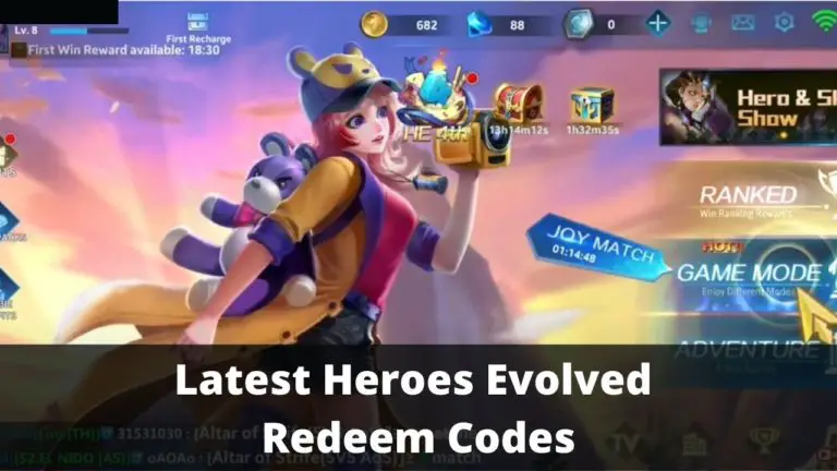 Heroes Evolved Redeem Codes
