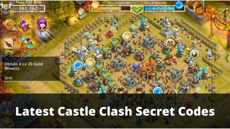 Castle Clash Secret Codes