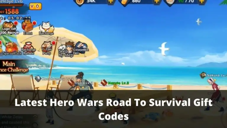 Hero Wars Road To Survival Gift Codes