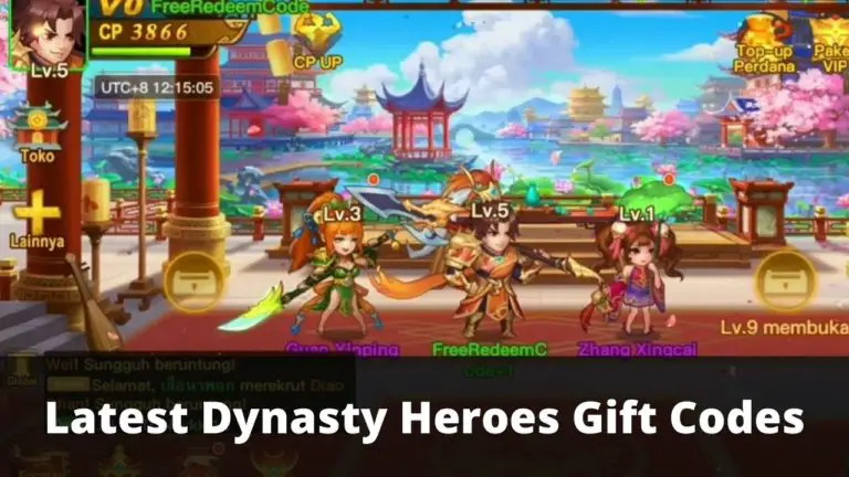 Dynasty Heroes Gift Codes
