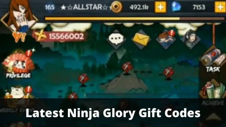 Ninja Glory Gift Codes