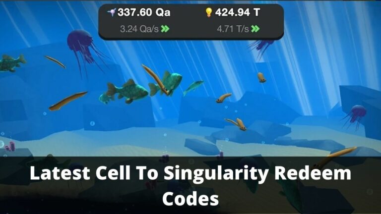 Cell To Singularity Redeem Codes