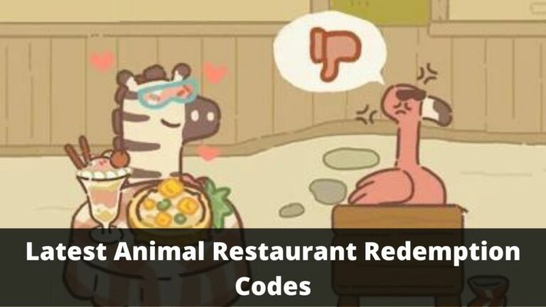 Animal Restaurant Redemption Codes