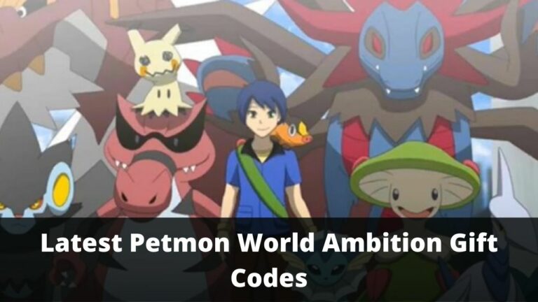Petmon World Ambition Gift Codes