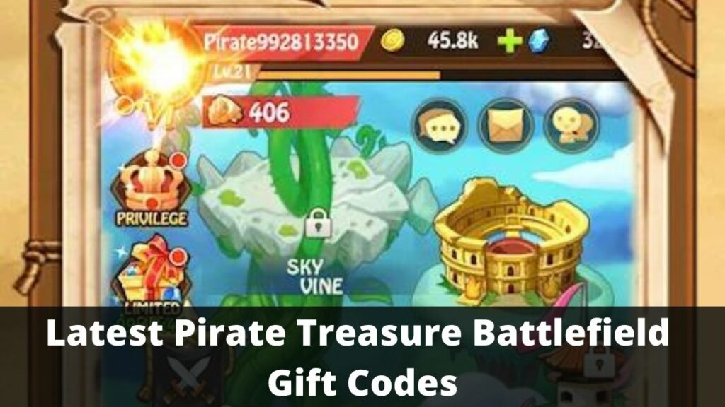 Pirate Treasure Battlefield Gift Codes