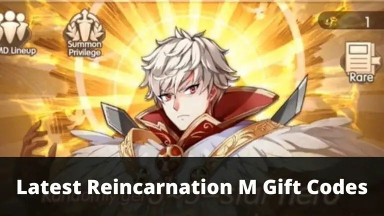 Reincarnation M Gift Codes