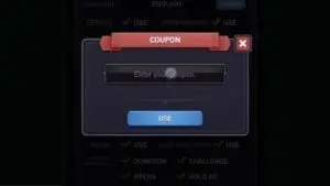 Redeem a gift code in Afk Dungeon