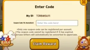 Redeem a gift code in Cookie Run Ovenbreak