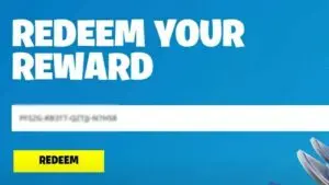 Redeem a gift code in Fortnite