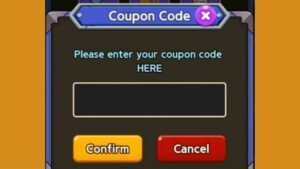 Redeem a gift code in Heroes Unite Idle and Merge