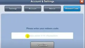 Redeem a gift code in Nonstop game