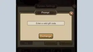 Redeem a gift code in Three Kingdoms God vs Devil