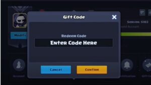 Redeem a gift code in Valor Legends