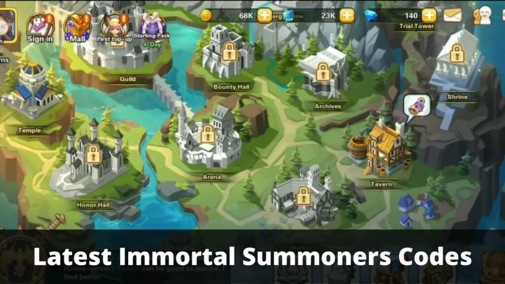 Immortal Summoners Codes