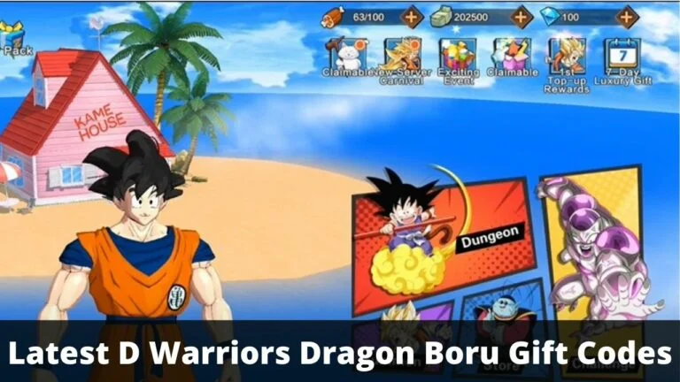 D Warriors Dragon Boru Gift Codes