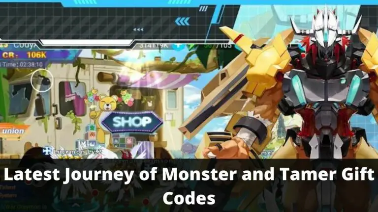 Journey of Monster and Tamer Gift Codes