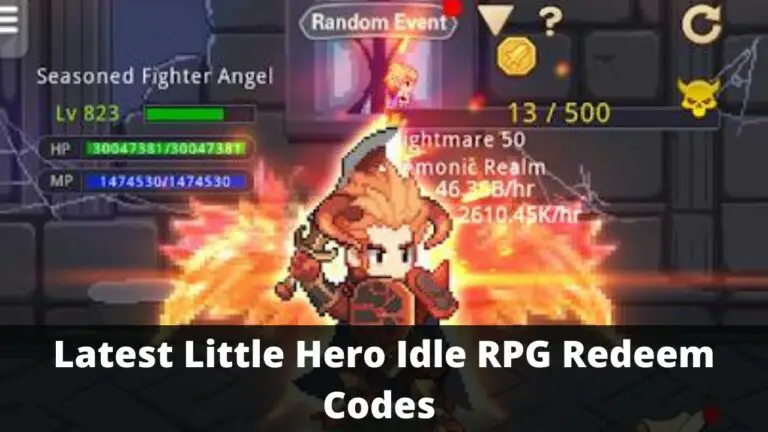 Little Hero Idle RPG Redeem Codes