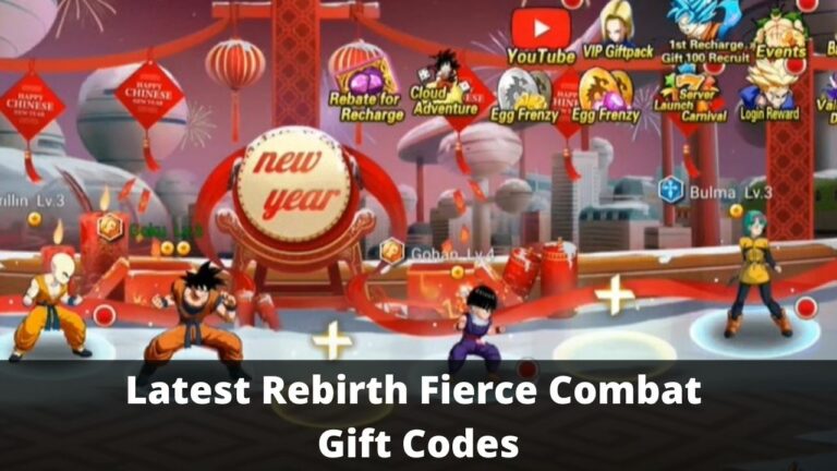 Rebirth Fierce Combat Gift Codes
