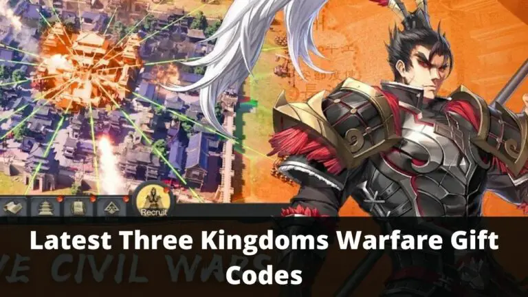 Three Kingdoms Warfare Gift Codes