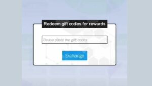Redeem a gift code in 2047 CCG