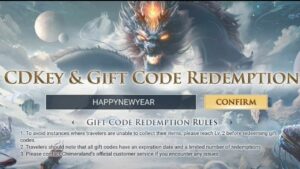 Redeem a gift code in Chimeraland