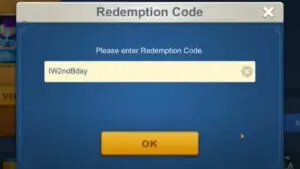 Redeem a gift code in Idle War Chaos Impact
