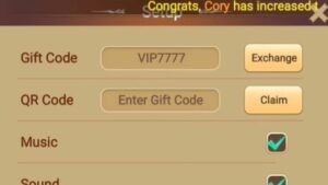 Redeem a gift code in Knights Raid Lost Skytopia Gift Code