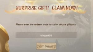 Redeem a gift code in Mirage Perfect Skyline
